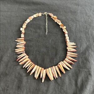 Earthy Spiked Beaded Necklace